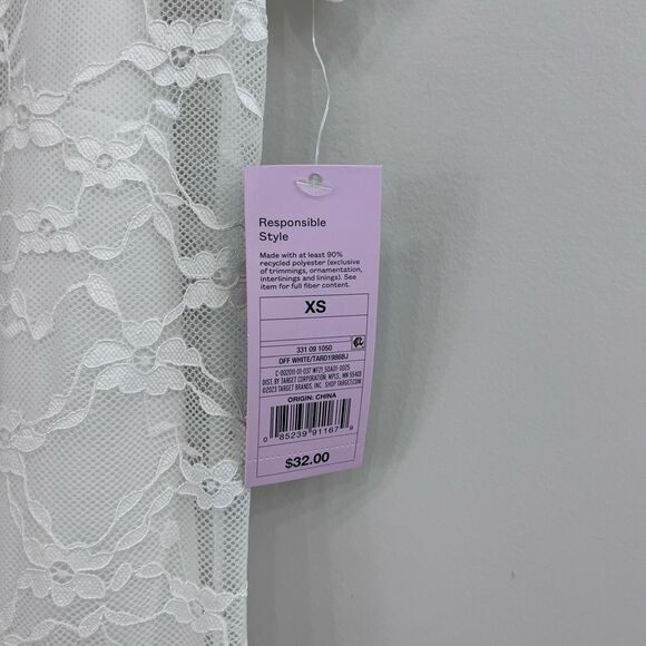 Wild Fable White Lace Overlay Maxi Dress XS - Picture 4 of 8